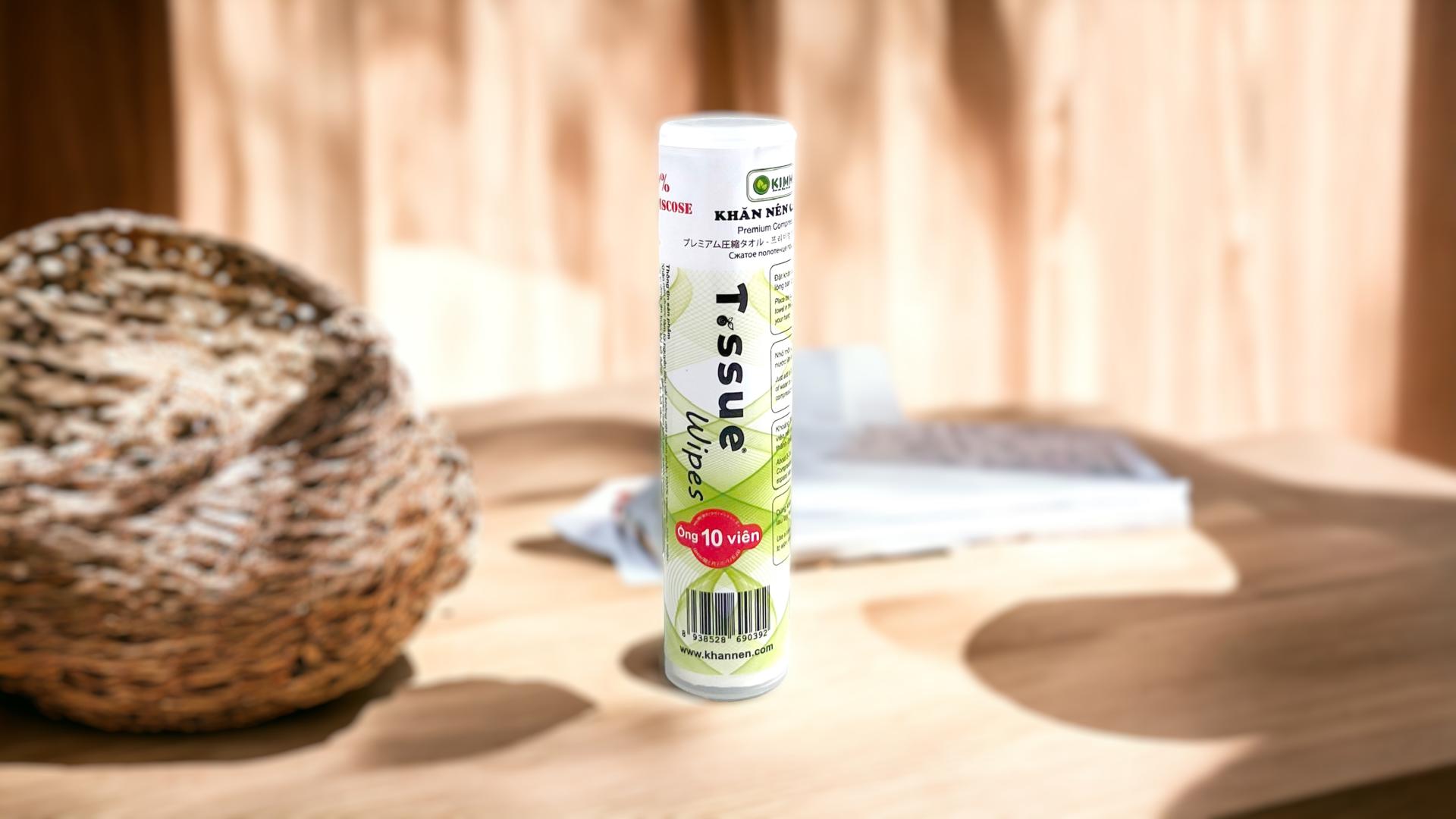 Tuýp đựng khăn nén 10 viên